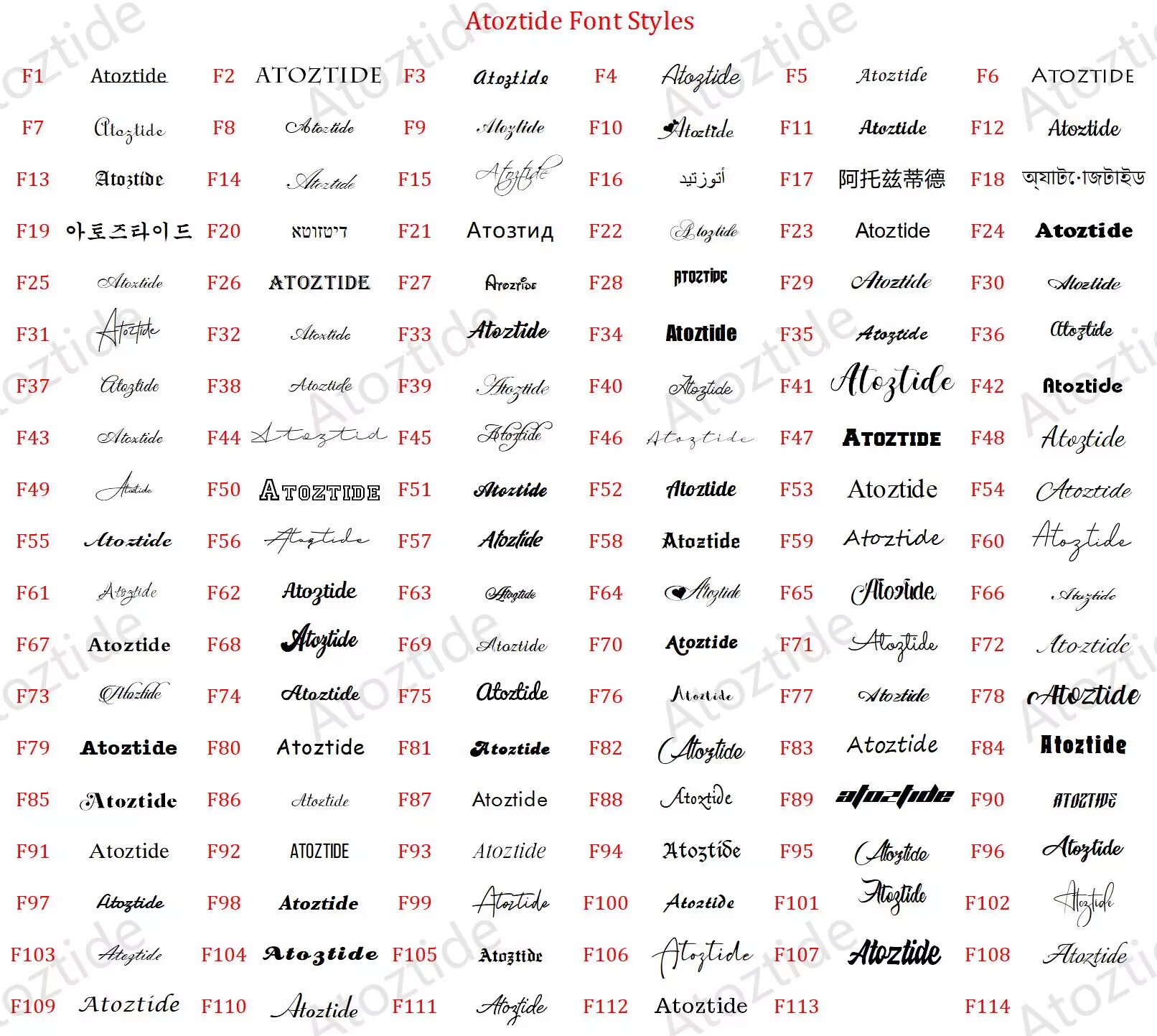 Atoztide Custom Name Necklace  - огляд і ціна Women Fashion Names