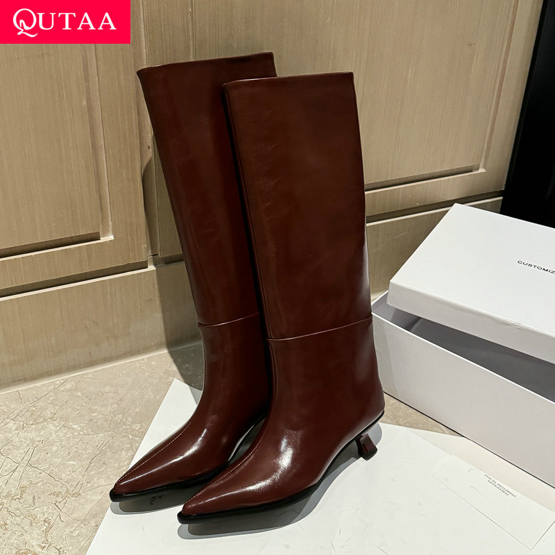 QUTAA Fashion News Women Knee  - огляд і ціна Women'S Fashion Knee High Boots