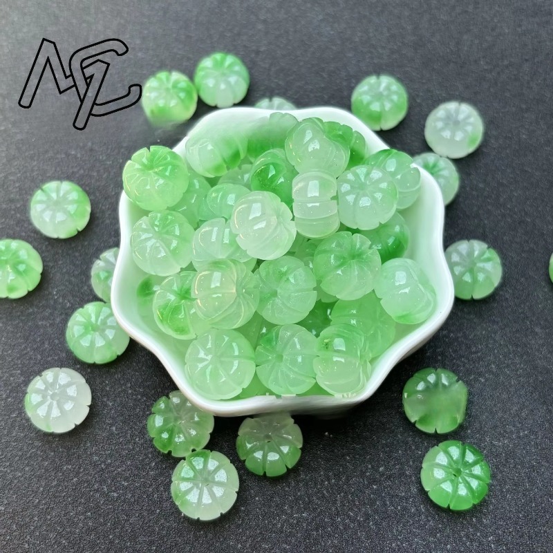 10pcs A Green Jade Pumpkin Bea - огляд і ціна Women'S Fashion Jewellery