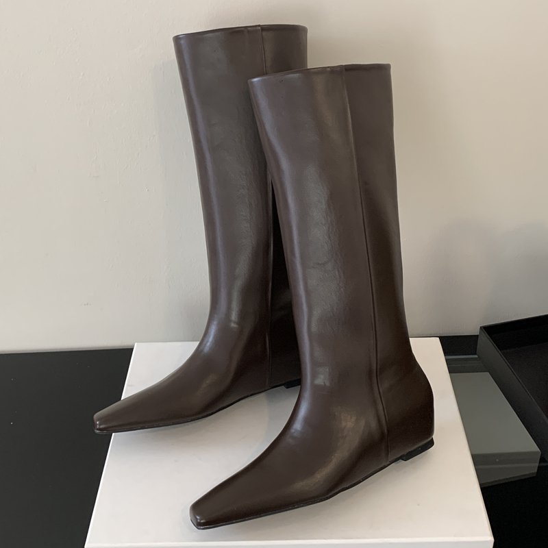Eilyken Soft Leather Pointed T - огляд і ціна Women'S Fashion Knee High Boots