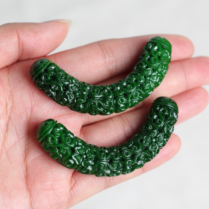 1pc Natural A Green Jade Drago - огляд і ціна Women'S Fashion Jewellery
