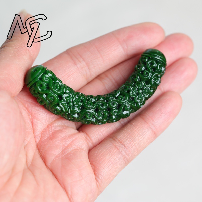 1pc Natural A Green Jade Drago - огляд і ціна Women'S Fashion Jewellery
