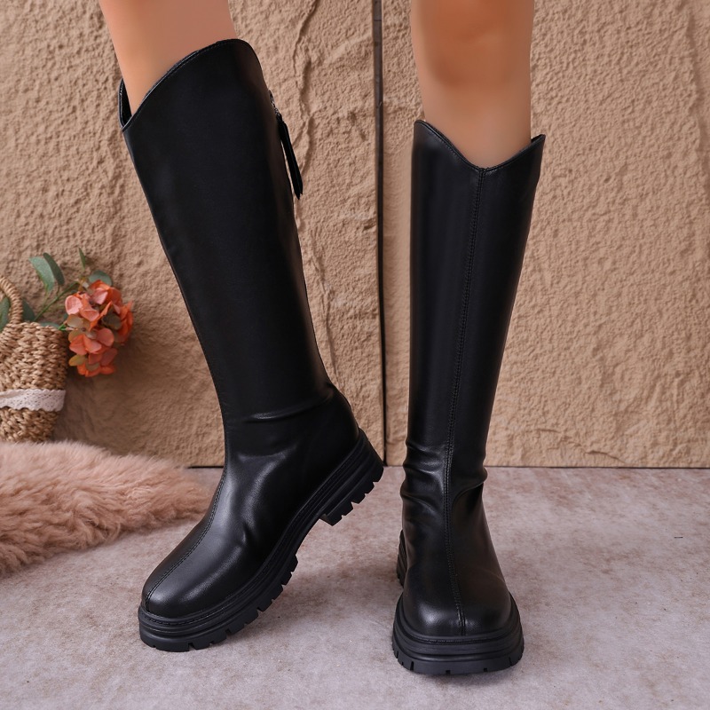 Chunky Platform Black Knee Hig - огляд і ціна Women'S Fashion Knee High Boots